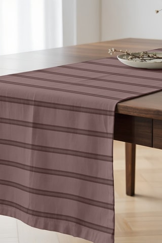 Chemin de table en coton biologique - Rose - 50 x 150 cm