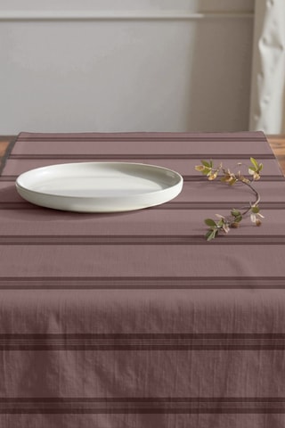 Chemin de table en coton biologique - Rose - 50 x 150 cm