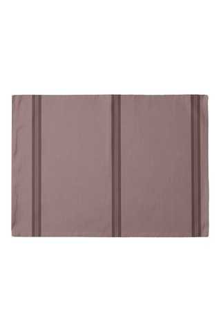2 sets de table antitache en coton biologique - Vieux rose - 35 x 50 cm