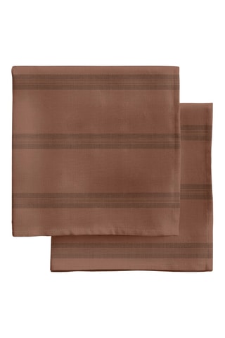 4 serviettes de table - Rouge brique