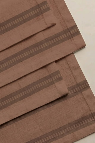 4 serviettes de table - Rouge brique