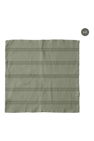 4 serviettes de table - Vert clair
