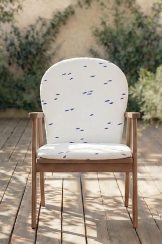Coussin pour chaise de jardin - Blanc - 93 x 47 x 5 cm