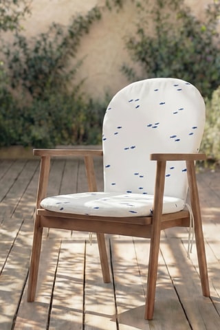 Coussin pour chaise de jardin - Blanc - 93 x 47 x 5 cm