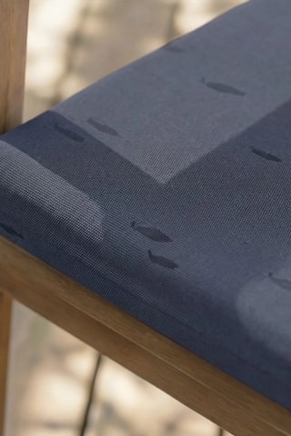Coussin d'assise pour chaise de jardin - Bleu marine - 40 x 40 x 5 cm