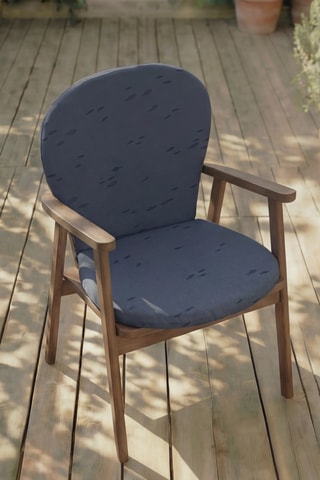 Coussin pour chaise de jardin - Bleu marine - 93 x 47 x 5 cm