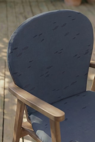 Coussin pour chaise de jardin - Bleu marine - 93 x 47 x 5 cm