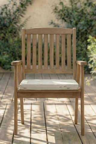 Coussin d'assise pour chaise de jardin - Beige - 40 x 40 x 5 cm