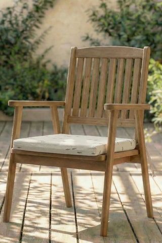 Coussin d'assise pour chaise de jardin - Beige - 40 x 40 x 5 cm