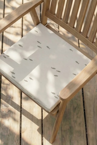 Coussin d'assise pour chaise de jardin - Beige - 40 x 40 x 5 cm