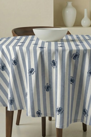 Nappe antitache ronde - Bleu