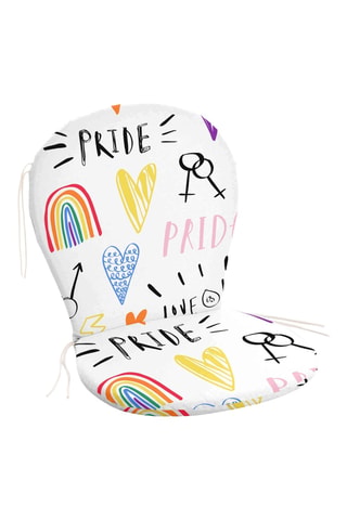 Coussin pour chaise de jardin - Blanc - 93 x 47 x 5 cm