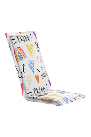 Coussin pour chaise de jardin - Blanc - 105 x 42 x 5 cm