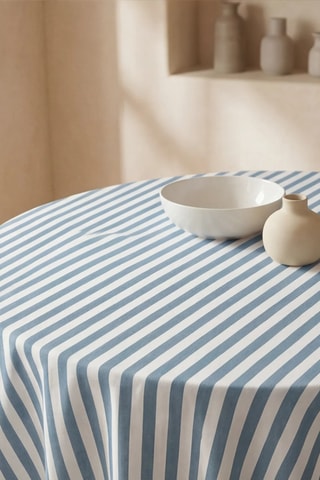Nappe antitache ronde - Bleu marine
