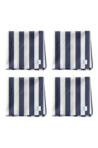 4 serviettes de table - Bleu marine