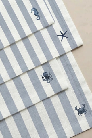4 serviettes de table - Bleu marine