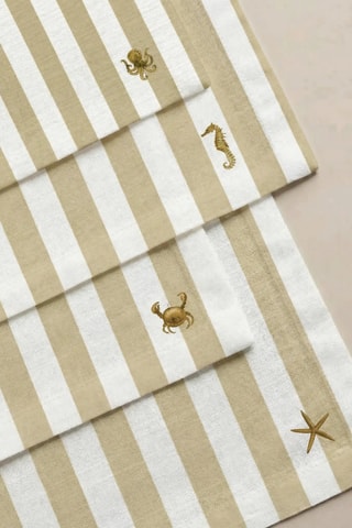 4 serviettes de table - Jaune