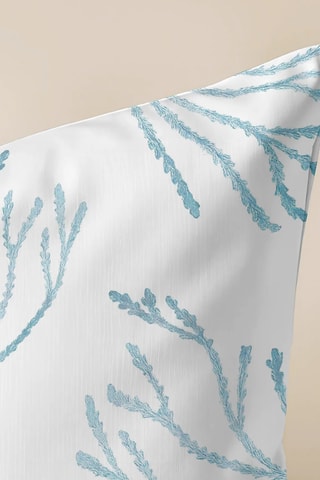 Housse de coussin - Bleu et blanc - 45 x 45 cm