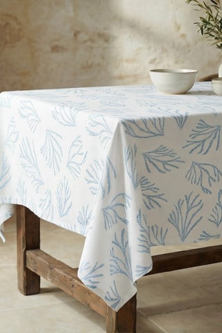 Nappe antitache  - Bleu et blanc