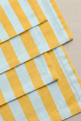 4 serviettes de table - Jaune