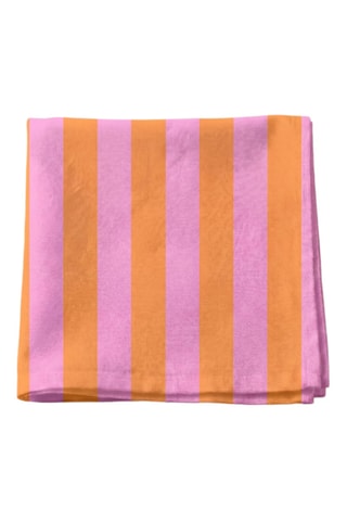 4 serviettes de table - Rose et orange