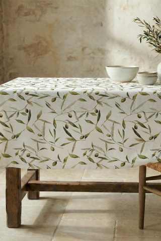 Nappe antitache  - Blanc et vert