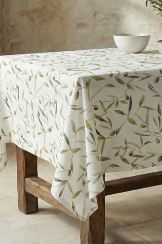 Nappe antitache  - Blanc et vert