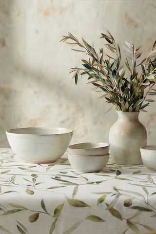 Nappe antitache  - Blanc et vert