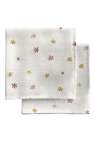 4 serviettes de table - Blanc