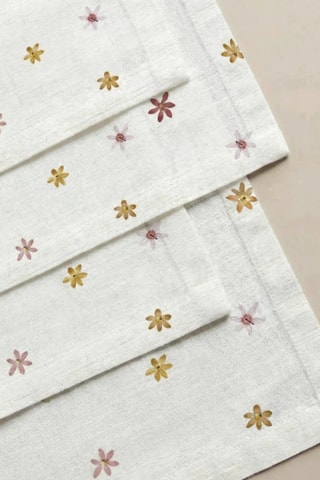 4 serviettes de table - Blanc