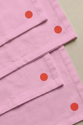 4 serviettes de table - Rose