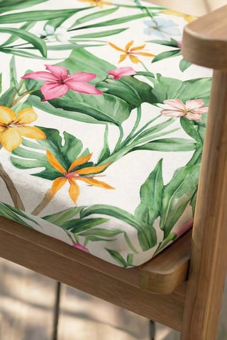 Coussin d'assise pour chaise de jardin - Ecru - 40 x 40 x 5 cm