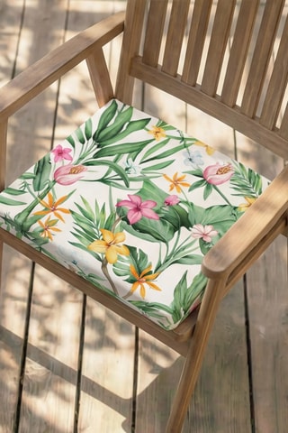 Coussin d'assise pour chaise de jardin - Ecru - 40 x 40 x 5 cm
