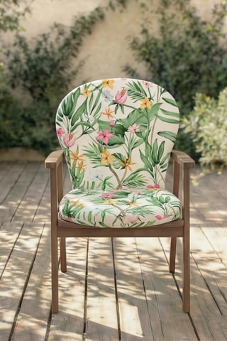 Coussin pour chaise de jardin - Blanc - 93 x 47 x 5 cm