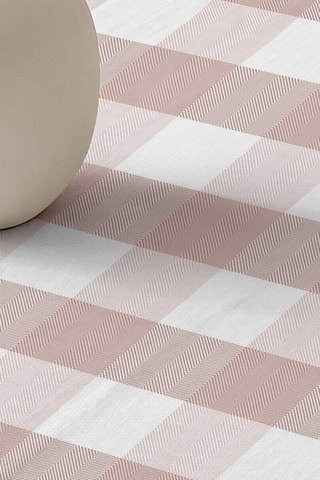 Nappe antitache  en coton biologique - Rose et blanc