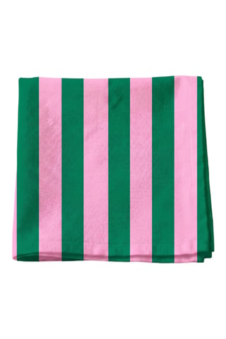4 guardanapos de mesa - Rosa e verde-claro