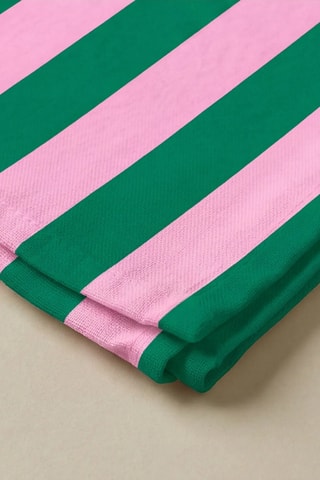 4 guardanapos de mesa - Rosa e verde-claro