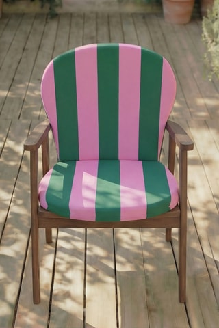 Coussin pour chaise de jardin - Rose et vert clair - 93 x 47 x 5 cm