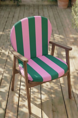 Coussin pour chaise de jardin - Rose et vert clair - 93 x 47 x 5 cm