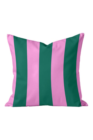 Housse de coussin - Rose et vert clair - 45 x 45 cm