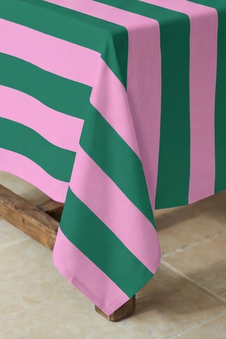 Toalha de mesa - Rosa e verde-claro