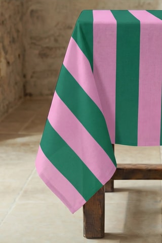 Toalha de mesa - Rosa e verde-claro