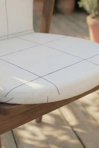 Coussin pour chaise de jardin - Blanc - 93 x 47 x 5 cm