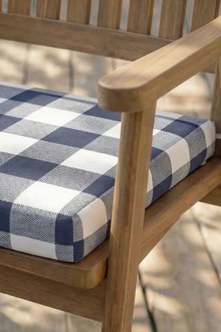 Coussin d'assise pour chaise de jardin - Bleu marine - 40 x 40 x 5 cm