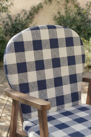 Coussin pour chaise de jardin - Bleu marine - 93 x 47 x 5 cm