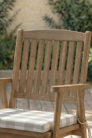Coussin d'assise pour chaise de jardin - Gris clair - 40 x 40 x 5 cm