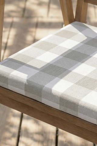 Coussin d'assise pour chaise de jardin - Gris clair - 40 x 40 x 5 cm