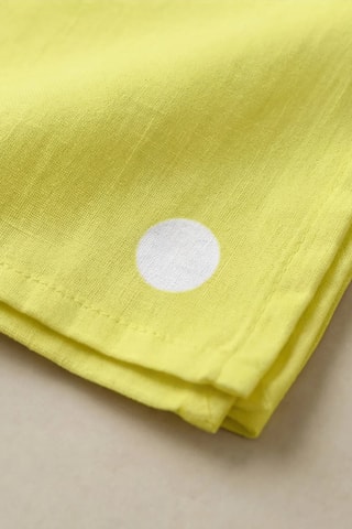 4 serviettes de table - Vert clair et blanc