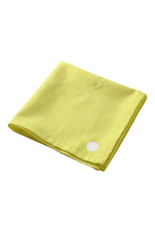 4 serviettes de table - Vert clair et blanc