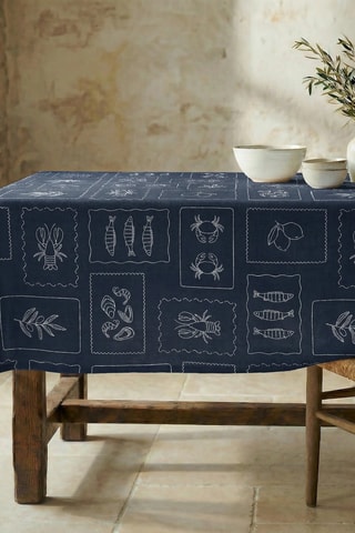 Toalha de mesa - Azul-marinho